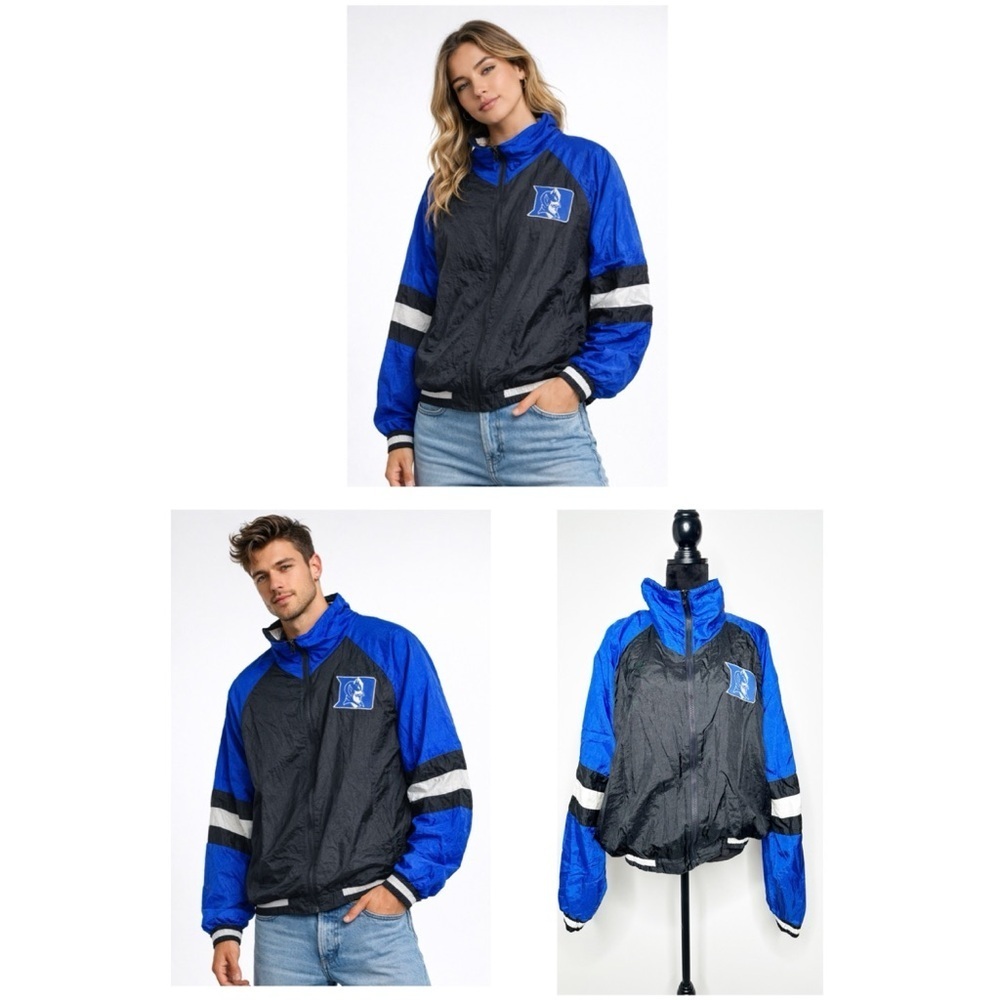 Chalk Line Duke Blue Devils Vintage Windbreaker Jacket Size XL